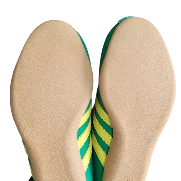 ADIDAS Green Yellow Tokyo Slim Lace Up Sneakers Size 7.5 - Picture 13 of 16